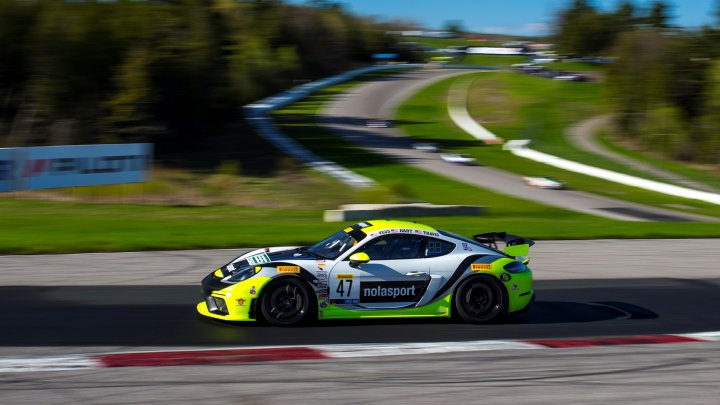 NOLAsport Continues Pirelli GT4 America SprintX podium streak at Canadian Tire Motorsport Park. 