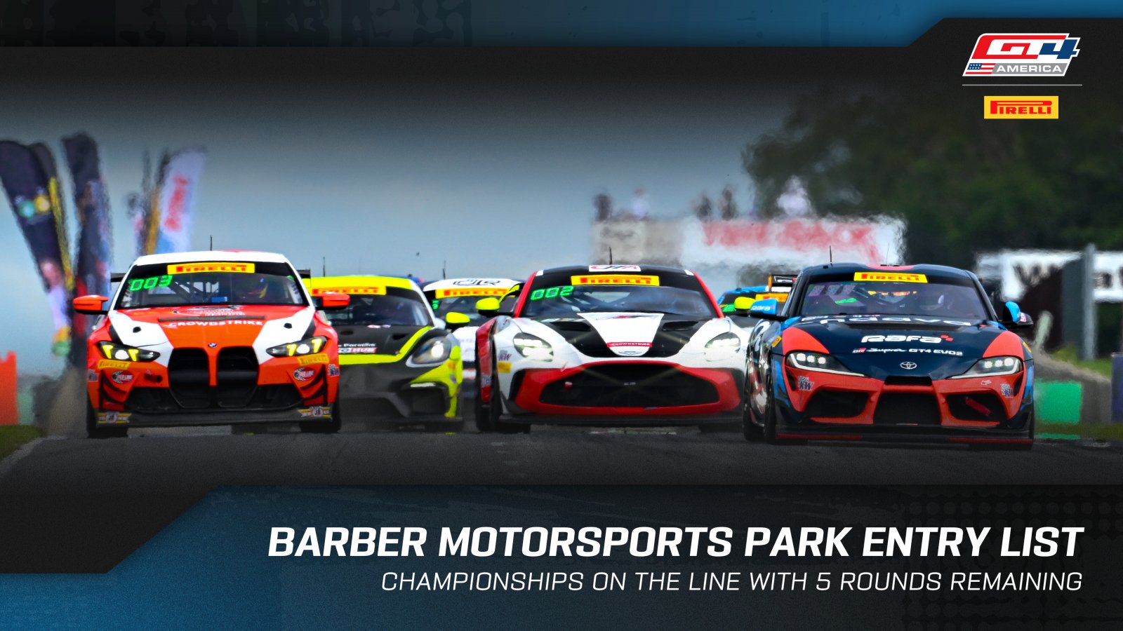 Pirelli GT4 America Brings Championship Drama to Barber Motorsports Park
