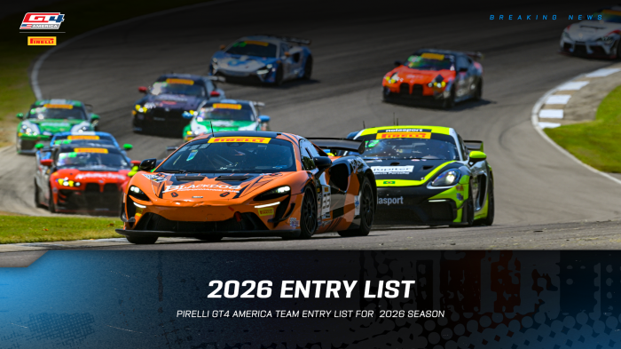Pirelli GT4 America Set for Standout 2026 Season