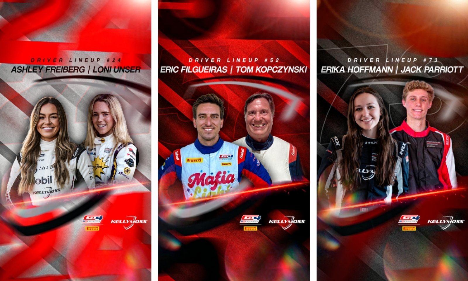 Kellymoss Unveils Exciting and Diverse Multi-Class Three-Car Pirelli GT4 America Effort for 2026