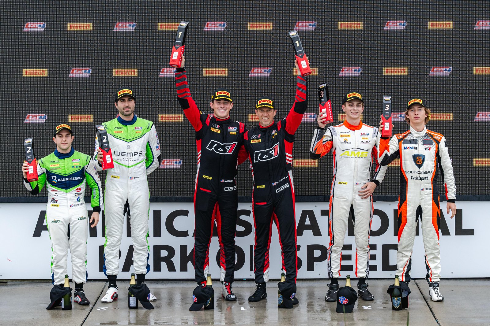 RS1 Battles Through the Rain for Overall and Silver Class Victory, Blackdog Racing and TechSport Racing Keep Win Streaks Alive in Pro-Am and Am