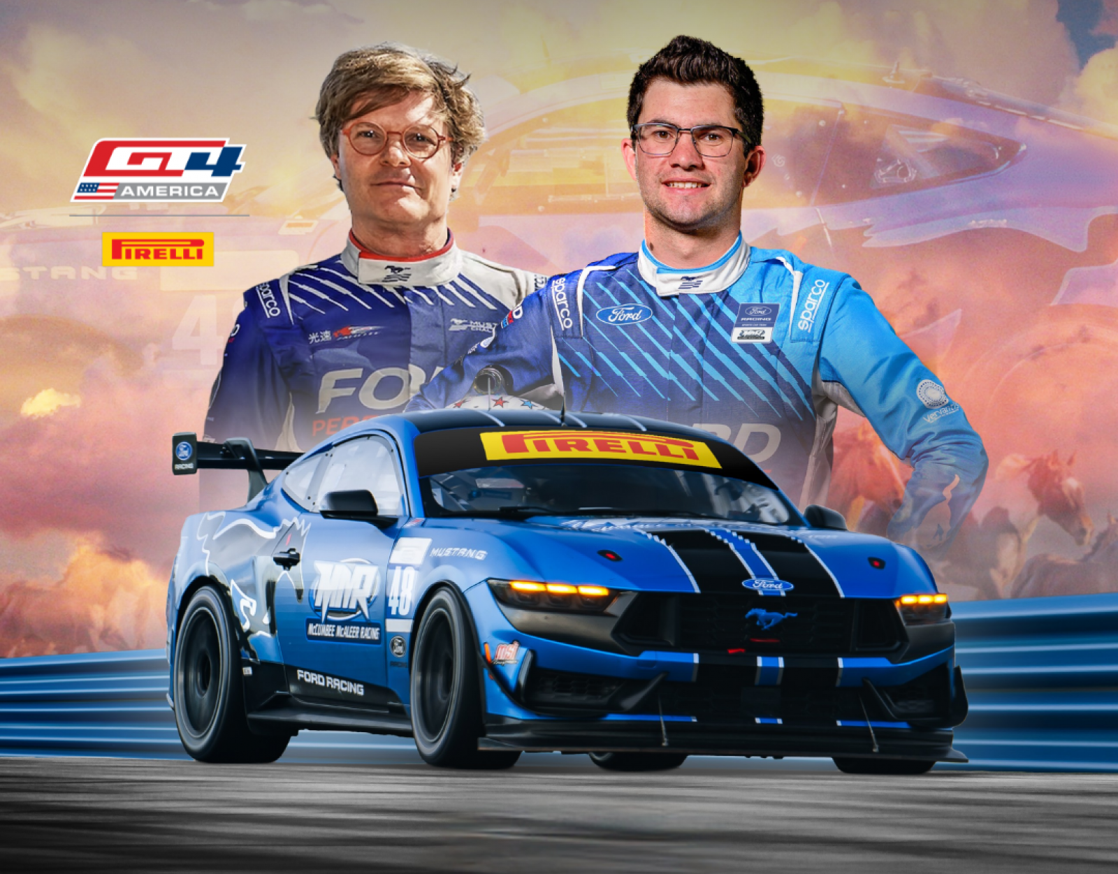 McCumbee McAleer Racing Expands Mustang GT4 Program with Jenson Altzman and Zach Lee with Pirelli GT4 America Pro-Am Entry