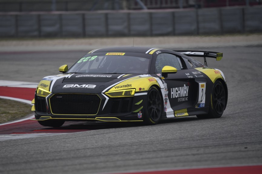 2: GMG Racing, Jason Bell, Alec Udell, Audi R8 LMS GT4, Highway Systems, Osteria Kitchen + Bar, Gridsport, Franklin