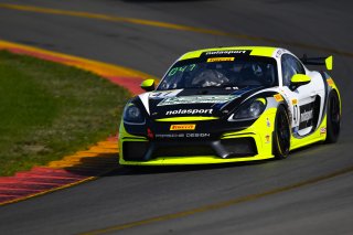 #47 Porsche 718 Cayman CS MR of Matt Travis and Jason Hart with NOLASPORT

Watkins Glen World Challenge America , Watkins Glen NY | Gavin Baker/SRO

