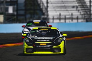 #47 Porsche 718 Cayman CS MR of Matt Travis and Jason Hart with NOLASPORT

Watkins Glen World Challenge America , Watkins Glen NY | Gavin Baker/SRO
