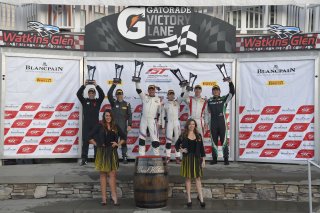 #19 BMW M4 GT4 of Sean Quinlan and Gregory Liefooghe with Stephen Cameron Racing

Watkins Glen World Challenge America , Watkins Glen NY

Aristotle Balogh, Tom Dyer

Ben Anderson and Warren Dexter | Gavin Baker/SRO
