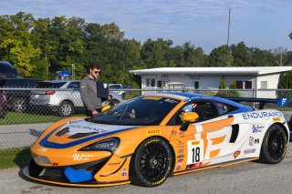 #18 McLaren 570S GT4 of Jarett Andretti, Andretti Autosport, Road America World Challenge America, Elkhart Lake WI
 | SRO Motorsports Group