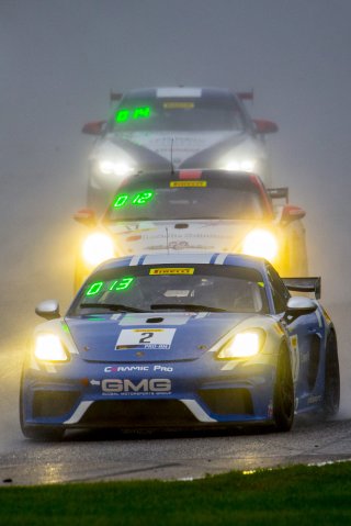 #2 Porsche 718 Cayman CS MR, Jason Bell, Alex Udell, GMG Racing, SRO Pirelli GT4 America, Road America, September 2019.
 | Brian Cleary/SRO