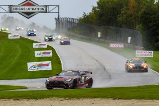 #89 Mercedes AMG GT4, Patrick Byrne, Guy Cosmo, RENNtech Motorsports, SRO Pirelli GT4 America, Road America, September 2019.
 | Bob Chapman/SRO                    