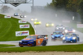 #19 BMW M4 GT4, Sean Quinlan, Gregory Liefooghe, Stephen Cameron Racing, SRO Pirelli GT4 America, Road America, September 2019.
 | Bob Chapman/SRO                    