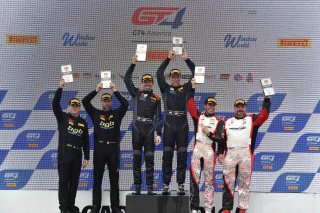 #34 Mercedes-AMG GT4 of Matthew Fassnacht and Christian Szymczak with Murillo Racing

Derek DeBoer and Sean Gibbons

Thomas Collingwood  and John Tecce

Road America World Challenge America , Elkhart Lake WI | Gavin Baker/SRO
