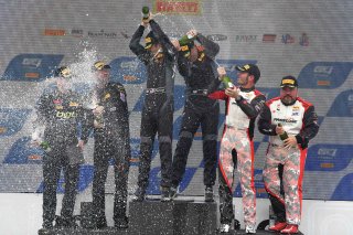 #34 Mercedes-AMG GT4 of Matthew Fassnacht and Christian Szymczak with Murillo Racing

Derek DeBoer and Sean Gibbons

Thomas Collingwood  and John Tecce

Road America World Challenge America , Elkhart Lake WI | Gavin Baker/SRO
