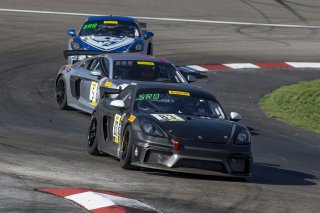 #83 Porsche 718 Cayman CS MR, Kevan Millstein, K2R Motorsports, Pirelli GT4  America, Las Vegas, October 2019 2019.
 | Brian Cleary/SRO