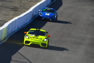 #77 Porsche 718 Cayman CS of Alan Brynjolfsson and Trent Hindman with Park Place Motorsports

2019 Blancpain GT World Challenge America - Las Vegas, Las Vegas NV | Gavin Baker/SRO

