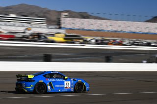 #66 Porsche 718 Cayman CS MR of Spencer Pumpelly, TRG- The Racers Group, 2019 Blancpain GT World Challenge America - Las Vegas, Las Vegas NV
 | SRO Motorsports Group