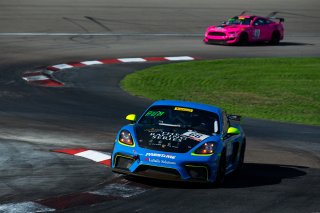 #66 Porsche 718 Cayman CS MR of Spencer Pumpelly  with TRG- The Racers Group

2019 Blancpain GT World Challenge America - Las Vegas, Las Vegas NV | Fabian Lagunas/SRO