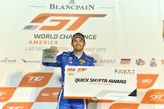 #36 McLaren 570S GT4 of Jarett Andretti and Colin Mullan with Andretti Autosport

2019 Blancpain GT World Challenge America - Las Vegas, Las Vegas NV | Gavin Baker/SRO
