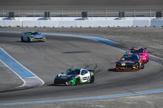 #46 Porsche 718 Cayman CS MR of Matt Travis  with NOLASPORT

2019 Blancpain GT World Challenge America - Las Vegas, Las Vegas NV | Gavin Baker/SRO
