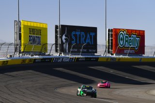 #46 Porsche 718 Cayman CS MR of Matt Travis  with NOLASPORT

2019 Blancpain GT World Challenge America - Las Vegas, Las Vegas NV | Gavin Baker/SRO
