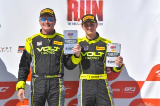 #77 Porsche 718 Cayman CS of Alan Brynjolfsson and Trent Hindman with Park Place Motorsports

2019 Blancpain GT World Challenge America - Las Vegas, Las Vegas NV | Gavin Baker/SRO
