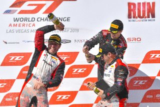 #17 Porsche 718 Cayman CS MR of Derek DeBoer and James Rappaport with TRG - The Racers Group



Chris Bellomo  and Kevin Woods

2019 Blancpain GT World Challenge America - Las Vegas, Las Vegas NV | Gavin Baker/SRO
