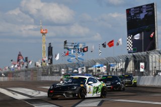#69 BGB Motorsports Group Porsche 718 Cayman CS MR Thomas Collingwood Streets of St. PetersburgSt Petersburg FL. Photo by SRO / Gavin Baker photography | &copy; 2018 Gavin BakerGavin Bakerwww.GavinBakerPhotography.com