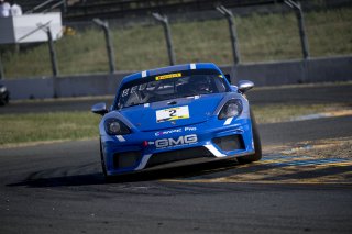#2, GMG Racing, Porsche 718 Cayman CS MR, Jason Bell, Highway Systems, Osteria Kitchen + Bar, Gridsport, Franklin, SRO at Sonoma Raceway, Sonoma CA
 | Brian Cleary/SRO
