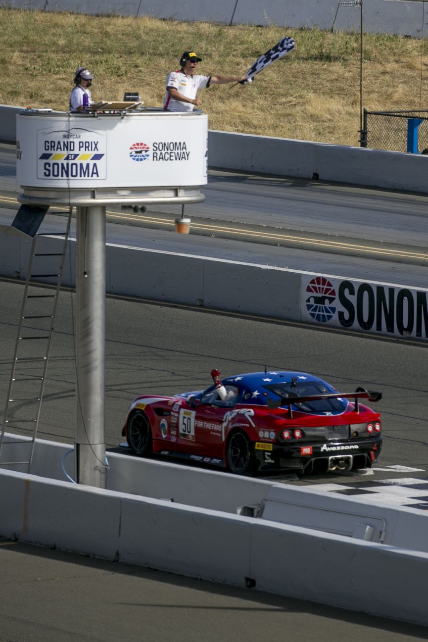 #50, Team Panoz Racing, Panoz Avezzano GT4, Ian James, \g50#7\, SRO at Sonoma Raceway, Sonoma CA
