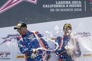 Podium race 2 Pirelli GT4 America, WaetherTech Raceway Laguna Seca, March 2019.  (SRO/Brian Cleary)
 | SRO Motorsports Group