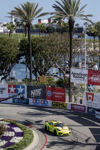 #7 Porsche 718 Cayman GT4 CS MR of Alan Brynjolfsson, Streets of Long Beach, Long Beach, CA.  (Photo by Brian Cleary/SRO)
 | Brian Cleary/BCPix.com