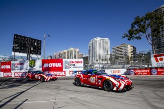 #50 Panoz Avezzano GT4 of Ian James, #51 Panoz Avezzano GT4 of Matt Keegan, Streets of Long Beach, Long Beach, CA.
 | Brian Cleary/SRO      