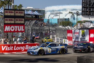 #21 Porsche 718 Cayman GT4 CS MR of Michael DInan, Streets of Long Beach, Long Beach, CA.
 | Brian Cleary/SRO      