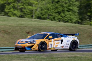 #18 McLaren 570S GT4 of Jarett Andretti  

VIRginia International Raceway, Alton VA                                                                                                                                                   | Brian Cleary/SRO
     