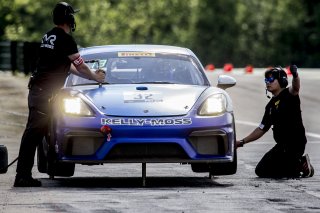 #32, Porsche 718 Cayman CS-MR, Stuart Briscoe and Andrew Davis, GT4 East, VIRginia International Raceway, Alton VA
 | Brian Cleary/SRO
