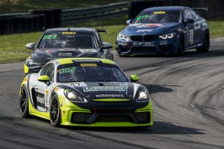 #47, Porsche 718 Cayman CS MR, Matt Travis and Jason Hart, GT4 SprintX, VIRginia International Raceway, Alton VA
 | Brian Cleary/SRO
