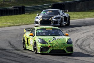 #69, Porsche Cayman GT4 CS-MR, Thomas Collingwood and John Tecce, GT4 SprintX, VIRginia International Raceway, Alton VA
 | Brian Cleary/SRO
