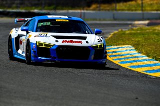 #43 Audi R8 LMS GT4 of Sarah Cattaneo and Owen Trinkler 

SRO at Sonoma Raceway, Sonoma CA | Gavin Baker/SRO
