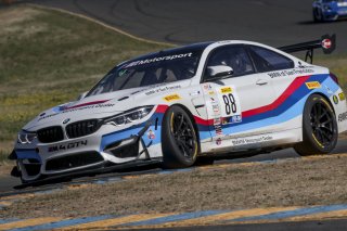 #88, Stephen Cameron Racing, BMW M4 GT4, Henry Schmitt, \g88#7\, SRO at Sonoma Raceway, Sonoma CA
 | Brian Cleary/SRO
