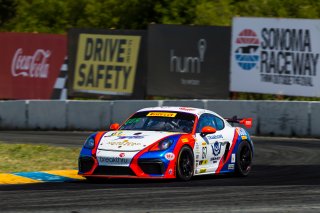 #67 Porsche 718 Cayman CS MR of Chris Bellomo and Kevin Woods 

SRO at Sonoma Raceway, Sonoma CA | Fabian Lagunas/SRO