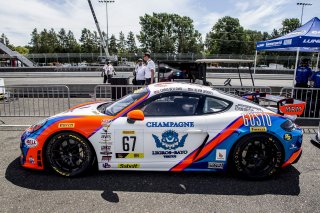 #67 Porsche 718 Cayman CS MR of Chris Bellomo and Kevin Woods, Rose Cup Races, Portland OR
 | Brian Cleary/SRO
