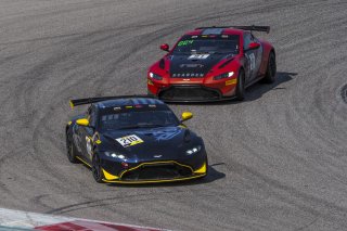 #210 Aston Martin Vantage GT4 of Michael Dinan, Flying Lizard Motorsports, GT4 Sprint Am, SRO America, Circuit of the Americas, Austin TX, September 2020.
 | Brian Cleary/SRO