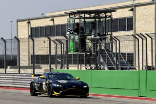 #210 Aston Martin Vantage GT4 of Michael Dinan, Flying Lizard Motorsports, GT4 Sprint Am,    
2020 SRO Motorsports Group - COTA2, Austin TX
Photographer: Gavin Baker/SRO | &copy; 2020 Gavin Baker
