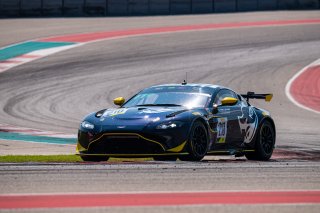 #210 Aston Martin Vantage GT4 of Michael Dinan, Flying Lizard Motorsports, GT4 Sprint Am, SRO America, Circuit of the Americas, Austin TX, September 2020.
 | SRO Motorsports Group