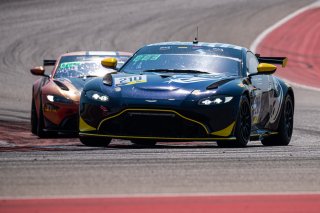 #210 Aston Martin Vantage GT4 of Michael Dinan, Flying Lizard Motorsports, GT4 Sprint Am, SRO America, Circuit of the Americas, Austin TX, September 2020.
 | SRO Motorsports Group