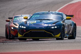 #210 Aston Martin Vantage GT4 of Michael Dinan, Flying Lizard Motorsports, GT4 Sprint Am, SRO America, Circuit of the Americas, Austin TX, September 2020.
 | SRO Motorsports Group