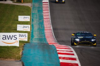 #210 Aston Martin Vantage GT4 of Michael Dinan, Flying Lizard Motorsports, GT4 Sprint Am, SRO America, Circuit of the Americas, Austin TX, September 2020.
 | Sarah Weeks/SRO             