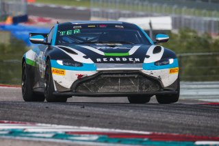 #59 Aston Martin Vantage GT4 of Paul Terry, Rearden Racing, GT4 Sprint, Am, SRO America, Circuit of the Americas, Austin TX, September 2020.
 | Sarah Weeks/SRO             