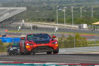 #91 Aston Martin Vantage GT4 of Jeff Burton and Vesko Kozarov, Rearden Racing, GT4 SprintX Pro-Am, SRO America, Circuit of the Americas, Austin TX, September 2020.
 | SRO Motorsports Group