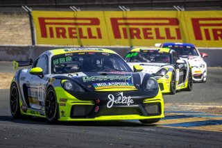 #47 Porsche 718 Cayman GT4 of Matt Travis and Jason Hart, NOLASPORT, GT4 SprintX, Pro-Am, 2020 SRO Motorsports Group - Sonoma Raceway, Sonoma CA
 | Brian Cleary/SRO