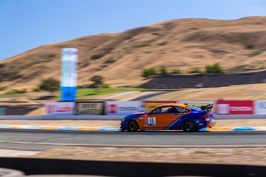 #19 BMW M4 GT4 of Sean Quinlan and Greg Liefooghe, Stephen Cameron Racing, GT4 Sprint Pro-Am,     
2020 SRO Motorsports Group - Sonoma Raceway, Sonoma CA